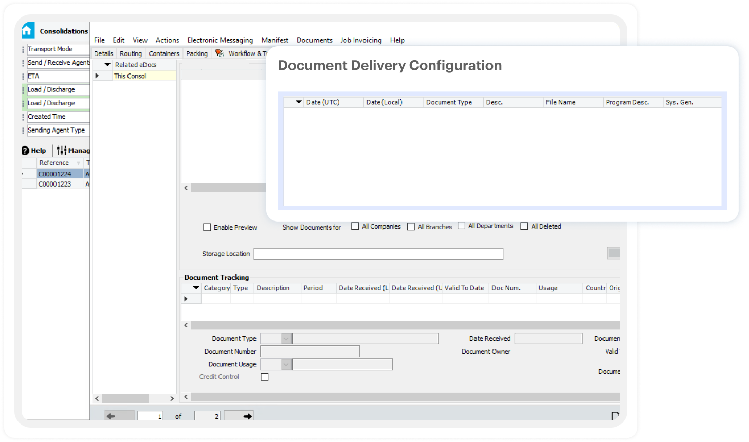 Document Delivery Configuration