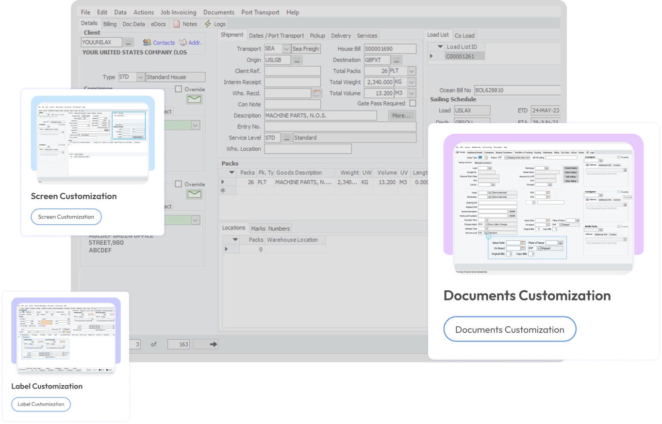 We can customize your CargoWise application the way you want