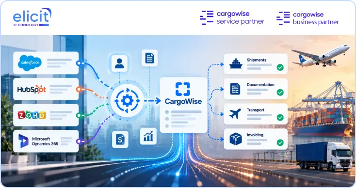 How to Integrate CargoWise with Salesforce, HubSpot, Zoho or Microsoft Dynamics CRM?